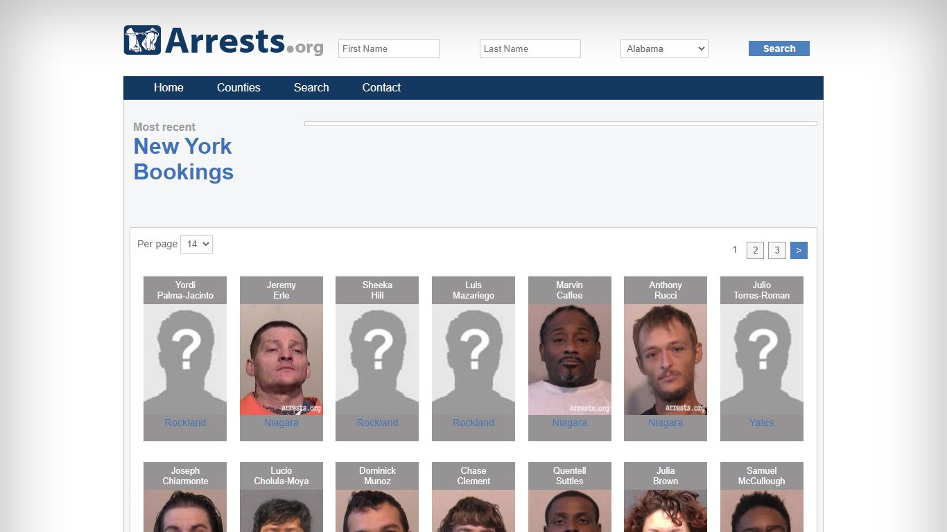 New York Arrests and Inmate Search